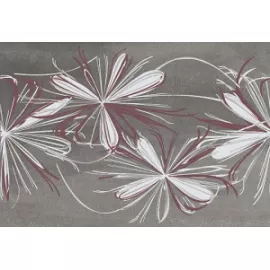 Декор настенный Sonnet Grey Flower 278x405 серый