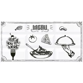 Декор настенный Вог Breakfast41 201x405 белый, изображение 2