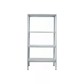 Стеллаж ООО ФУРАМА СТФЛ 1500х1000х400 мм, 4 полки, серый СТФЛ151040-4