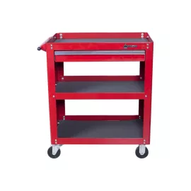 Открытая тележка, 3 полки и ящик, красная МАСТАК 520-01580R, изображение 2