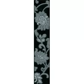 Бордюр настенный Аджанта 57x300 черный STG\A42\8141