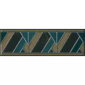 Бордюр настенный Алькала 63x200 черный MLD\B98\7200