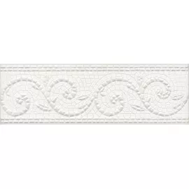 Бордюр настенный Борсари орнамент 80x250 белый HGD\A127\12103R, изображение 2