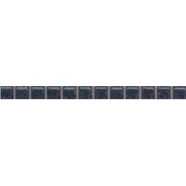 Бордюр настенный Бисер 14x200 черный POF009