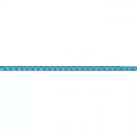 Бордюр настенный Бисер 6x200 голубой POD011