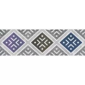 Бордюр настенный Линьяно 63x200 серый ALD\A37\7071T