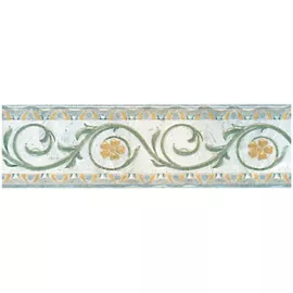 Бордюр настенный Тургеневские дали Травы 58x200 зеленый D184\827, изображение 2