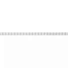 Бордюр настенный Бисер 9x246,6 белый 7, изображение 2
