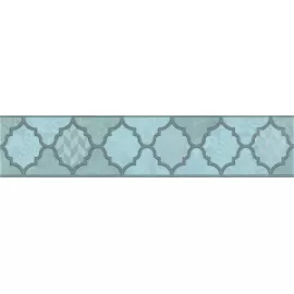 Бордюр настенный Фоскари 54x250 бирюзовый OP\A27\6331
