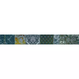 Бордюр настенный Diana Acqua 62x505 синий