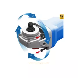 Углошлифовальная машина Зубр ПРОФЕССИОНАЛ УШМ-П125-1000, изображение 6