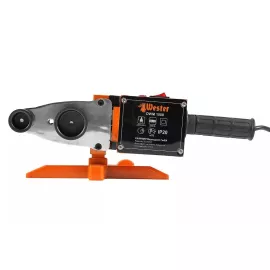 Аппарат для сварки ПП труб WESTER DWM1500 1500 Вт, 6 насадок, с труборезом, рулеткой и перчатками 156014, изображение 4