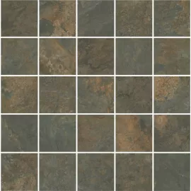 MM12132 Рамбла коричневый мозаичный 25*25 декор