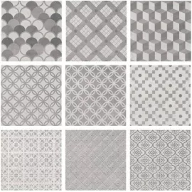 SG1576N Карнаби-стрит орнамент серый 20*20 керамический гранит