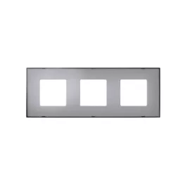 Декоративная накладка Simon на рамку базовую, 3 поста, S27 Play, Color, прозрачный серый 2700637-112