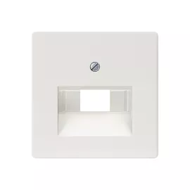 Накладка телефонная/компьютерная 1-местная (2-местная) Siemens DELTA LINE белый 5TG2545