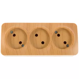 Розетка IONICH 3-ая б/з сосна 1455, изображение 2