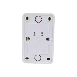 Двухместная розетка АБК-СИЛА с заземляющим контактом 16А 220В керамика "АЛЬТАИР" белая 5400405, изображение 2