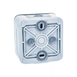 Розетка Legrand 1-м ОП Plexo с защитной крышкой IP55 серая Leg 069733 125014, изображение 2