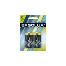 Батарейка Ergolux 1.5В, LR14, Alkaline, BL-2 11751