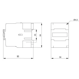 Контактор IEK КМИе-22511 25А 230В/АС3 1НЗ KKME21-025-230-01, изображение 2