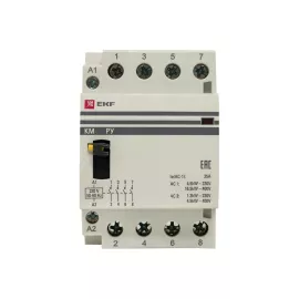 Модульный контактор EKF КМ РУ 40А 4NO 3 модуля PROxima km-3m-40-40
