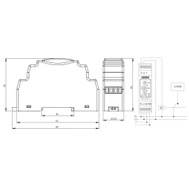 Реле времени Emas крепление на Дин-рейку RR3ZTC01, изображение 2