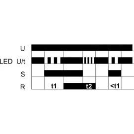 Реле времени TELE задержка включения и выключения E1Z1ER10 24-240V AC/DC VE10 110208A, изображение 2