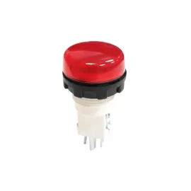 Сигнальная арматура Emas красная 22мм с лампой, 230В переменного тока S224NK, изображение 2