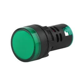 Лампа ЭРА AD22DS(LED)матрица, d=22мм, зеленый, 12В, AC/DC, 10/1000/12000 Б0045605