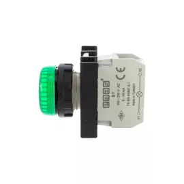 Сигнальная арматура Emas зелёная, с блоком подсветки BY, 100-230В AC B0Y0XY, изображение 2