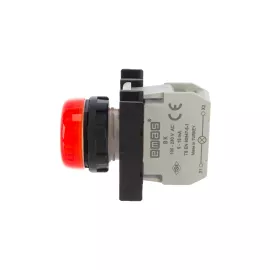 Сигнальная арматура Emas красная, с блоком подсветки BK, красный светодиод, 100-230В AC B0K0XK, изображение 2