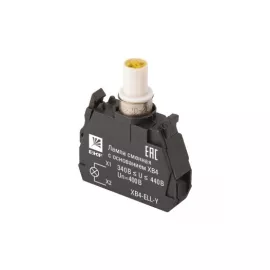 Лампа EKF сменная, c основанием, XB4, желтая, 400В, PROxima SQ XB4-ELL-Y