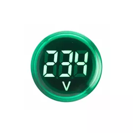 Индикатор значения напряжения EKF зеленый ED16-22VD PROxima SQed16-22vd-g, изображение 2