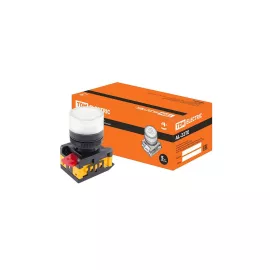 Сигнальная лампа TDM AL-22TE d22мм, белый неон/230В, цилиндр SQ0702-0037