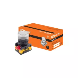 Сигнальная лампа TDM AL-22TE d22мм, прозрачная, неон/230В, цилиндр SQ0702-0039