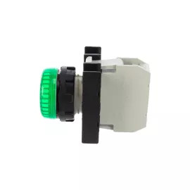 Сигнальная арматура Emas зелёная, с блоком подсветки B9 12-30В AC/DC B090XY, изображение 2