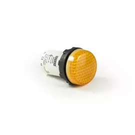 Сигнальная арматура Emas моноблочная 220 В жёлтая с ячеистым стеклом MBSP220S