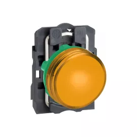 Сигнальная светодиодная лампа Schneider Electric XB5 желтая 230В SE XB5AVM5