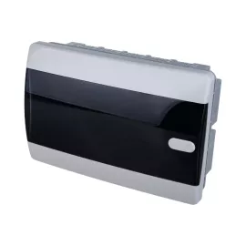 Встраиваемый щит Tekfor 12 модулей, IP41, прозрачная черная дверца CVK 40-12-1 01-05-005