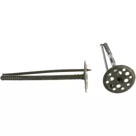 Дюбель Зубр для изоляционных материалов полипропиленовый, пластиковый стержень, 10х160 мм, 100 шт, 4-301505-10-160_z01