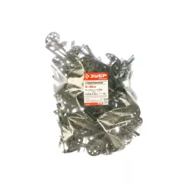 Дюбель Зубр для изоляционных материалов полипропиленовый, пластиковый стержень, 10х160 мм, 100 шт, 4-301505-10-160_z01, изображение 2