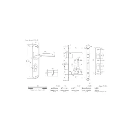 Врезной замок НОРА-М NEW 94-55 мм хром 16908, изображение 2