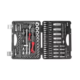 Набор торцевых головок и вставок для поврежденных болтов и гаек (1/4”, 1/2”, 110шт) JTC S110B-B72, изображение 2