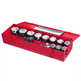 Набор торцевых 6-гранных головок 1", 36-65 мм, 16 предметов JTC H816M