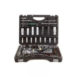 Набор торцевых головок и вставок 1/2 & 1/4DR 6-гранных ROCKFORCE RF-41082-5-PREMIUM 108+6, изображение 2