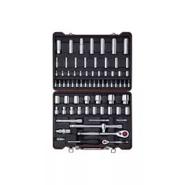 Набор торцевых головок и торцевых головок со вставкой, 72шт BOVIDIX 380107301, изображение 2