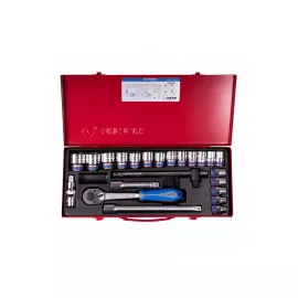 Набор головок с принадлежностями KING TONY 1/2", шестигранные, 10-32 мм, 23 предмета 4528MR90