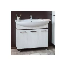 Тумба Sanflor Толедо 105 венге/северное дерево светлое, под раковину Элеганс 105 Н0000001282