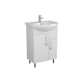Тумба Uncoria Лина под умывальник Уют 55 см на ножках белая 55514, изображение 2